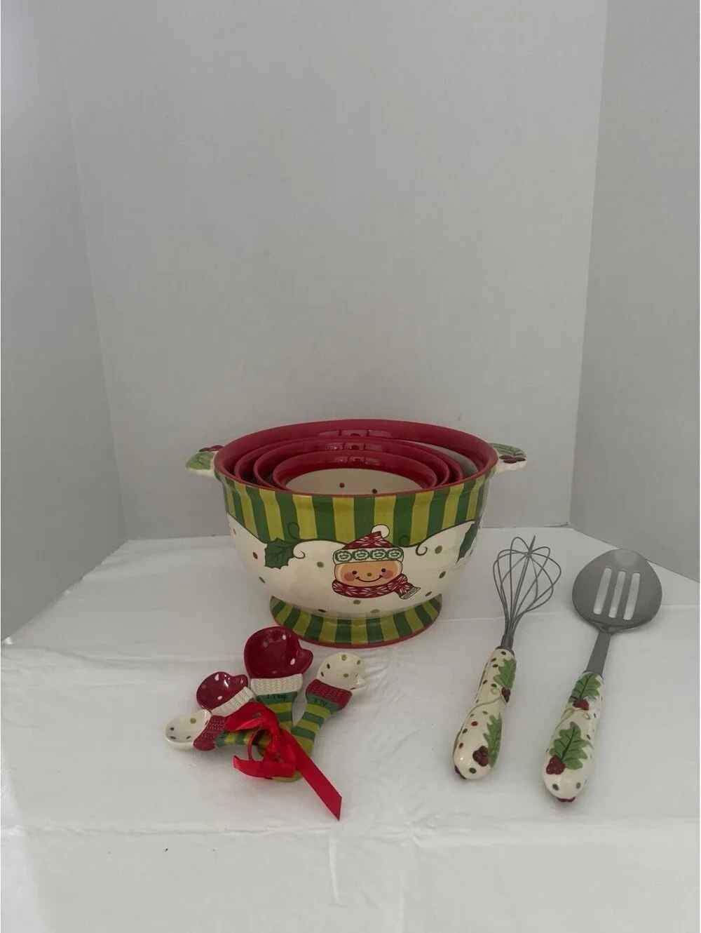 Temp‑tations by Tara “Winter Whimsy” Nesting Mixing Bowl Set | 14 Piece Set By
